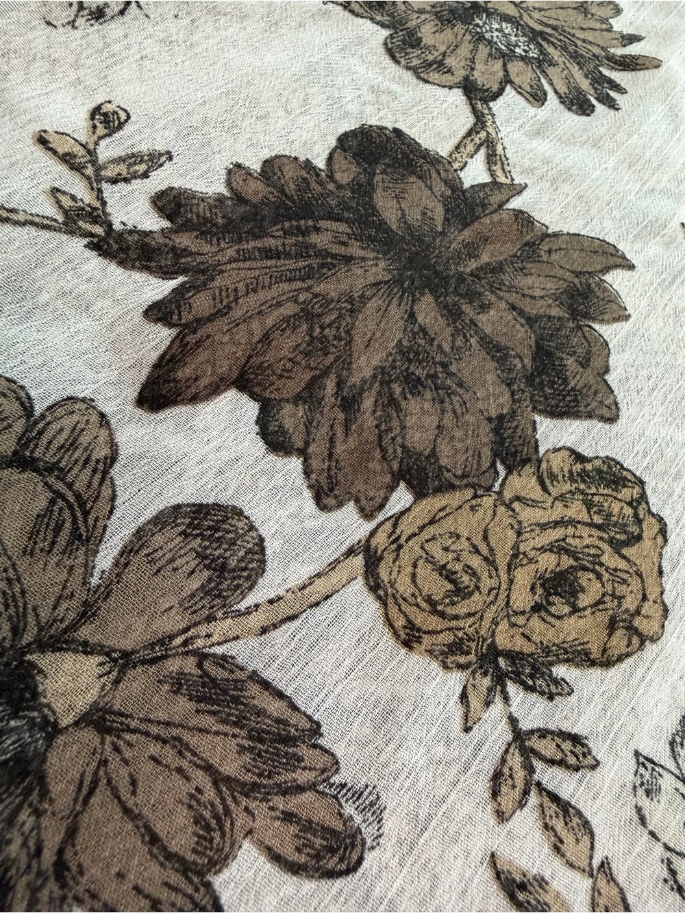 fig and flower Snake-Print Button Down Shirt in Taupe and Beige - Picture 7 of 10